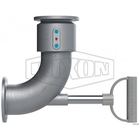 Dixon Swivel Style 30 Long Radius Loading Arm with Handle, 4 in, TTMA x TTMA Flange, Aluminum Body 43HTFTFLAL11000